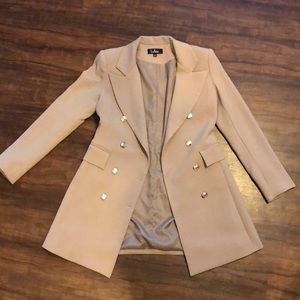 Tan Double Breasted Coat